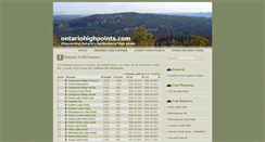 Desktop Screenshot of ontariohighpoints.com