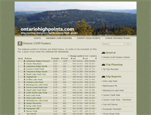 Tablet Screenshot of ontariohighpoints.com